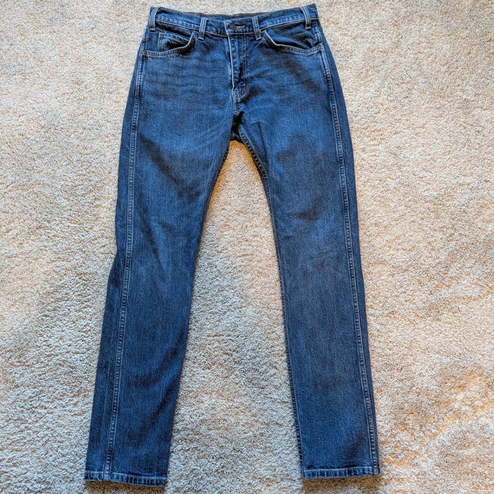 Levis 505C Jeans Mens 30x32 Blue Medium Wash Slim Straight Orange Tab
